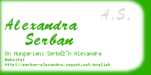 alexandra serban business card